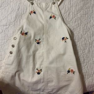 Floral overalls